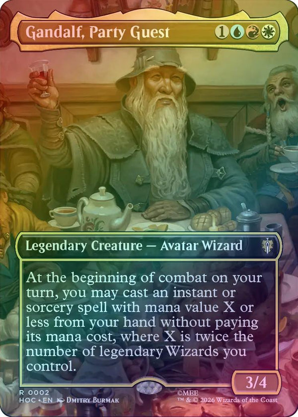 Gandalf, Party Guest - Borderless (Foil) (HOC)