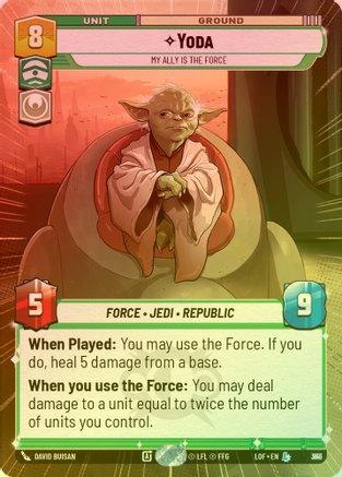 Yoda - My Ally is the Force (Hyperspace) - 841 - Legendary (Foil)
