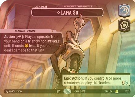 Lama Su - We Modified Their Genetics (Showcase) - 1023 - Rare (Foil)