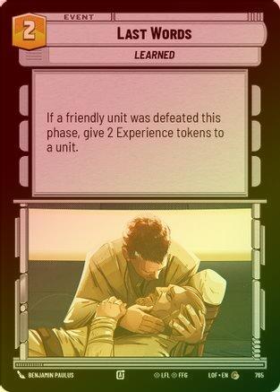 Last Words - 765 - Common (Foil)
