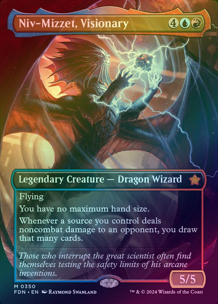 401 Games Canada - Niv-Mizzet, Visionary - Borderless (Foil) (FDN) 401 Games Canada - Niv-Mizzet, Visionary - Borderless (Foil) (FDN)