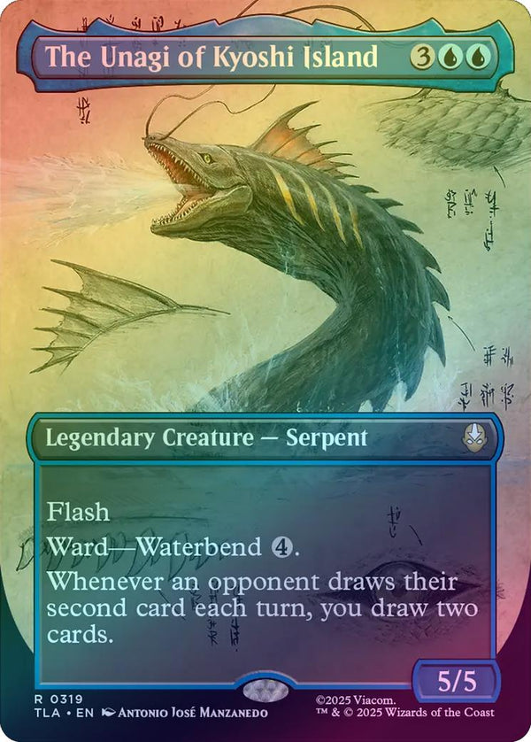 The Unagi of Kyoshi Island - Borderless Field Notes (Foil) (TLA)