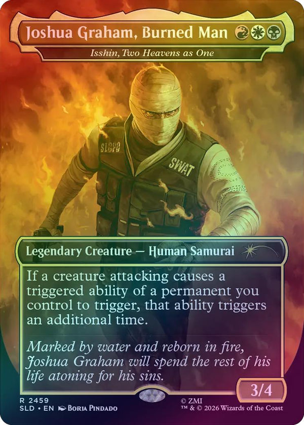 Joshua Graham, Burned Man // Isshin, Two Heavens as One - Fallout: Welcome To New Vegas (Foil) (SLD)
