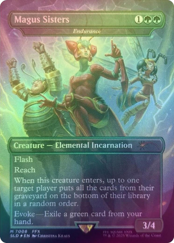 Magus Sisters // Endurance - FF Bonus Card (Rainbow Foil) (SLD)