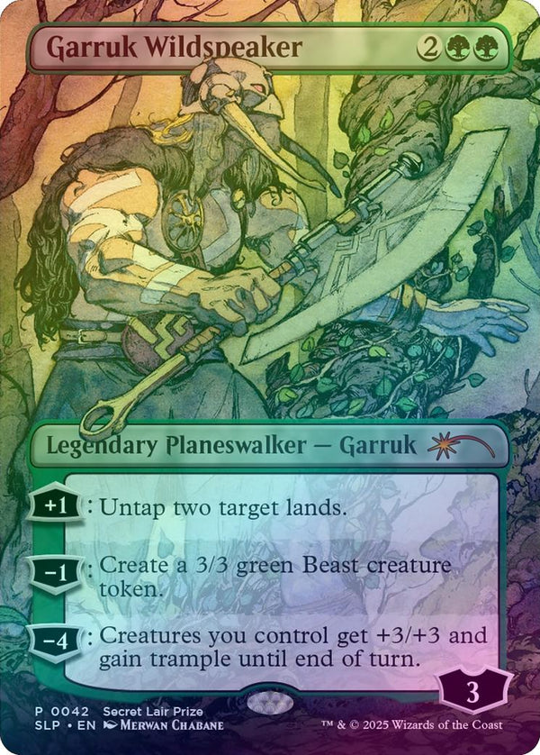 Garruk Wildspeaker - Borderless (Foil) (SLP)