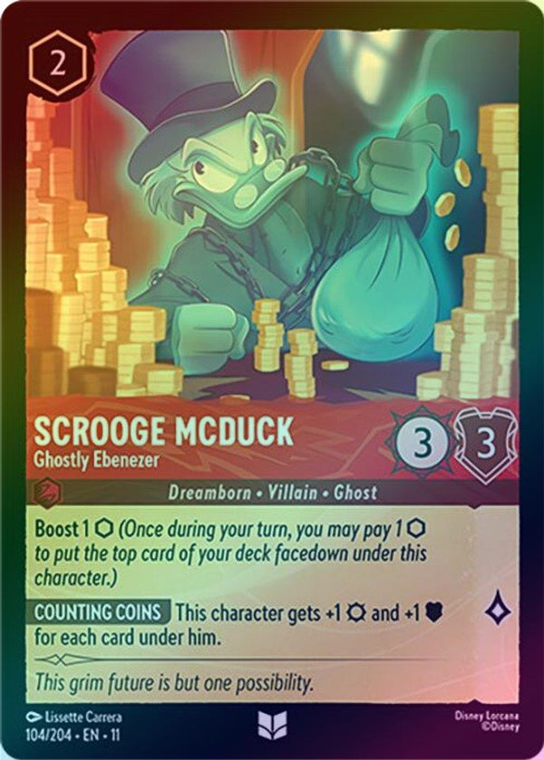 Scrooge McDuck (Ghostly Ebenezer) - 104/204 - Uncommon (Foil)