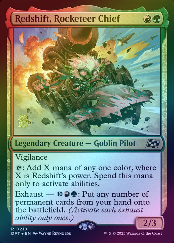 Redshift, Rocketeer Chief - Prerelease Promo (Foil) (PDFT)