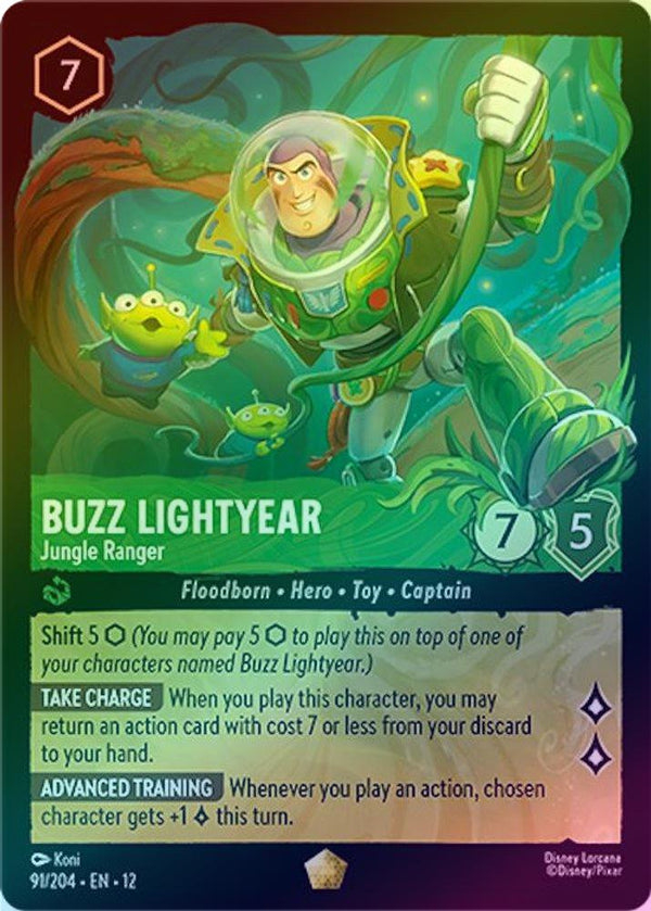Buzz Lightyear (Jungle Ranger) - 91/204 - Legendary (Foil)