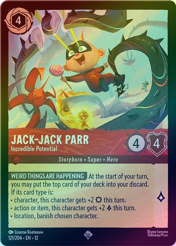 Jack-Jack Parr (Incredible Potential) - 121/204 - Super Rare (Foil)