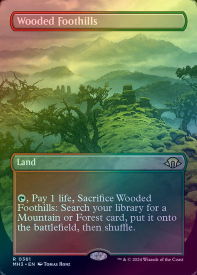 Wooded Foothills - Borderless (Foil) (MH3)