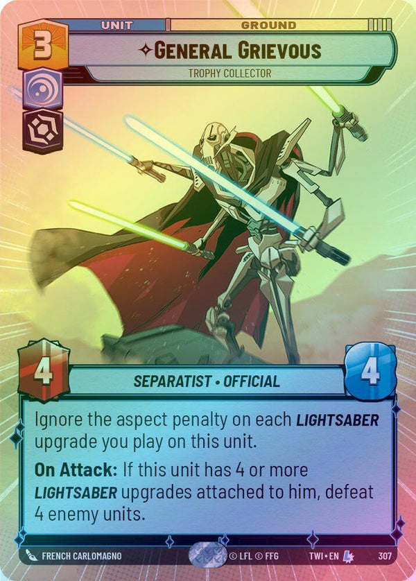 General Grievous - Trophy Collector (Hyperspace) - 307 - Legendary (Foil)