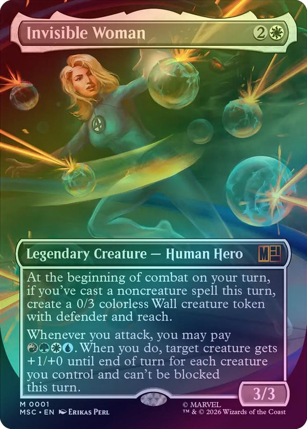 Invisible Woman - Borderless (Foil) (MSC) (Pre-Order)