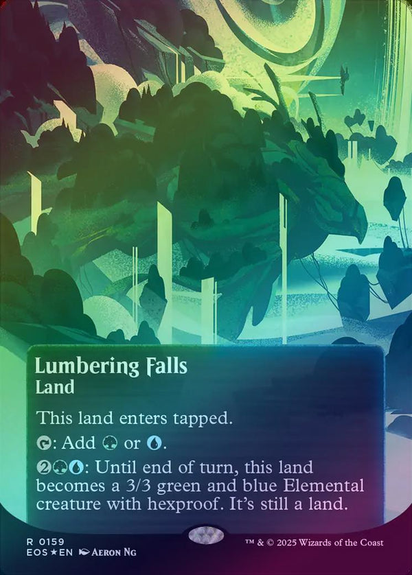 Lumbering Falls - Borderless Poster (Galaxy Foil) (EOS)