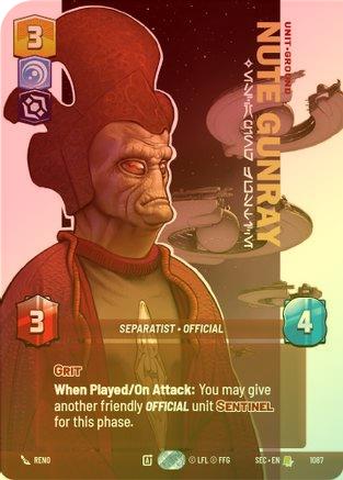 Nute Gunray - Escaping Justice (Prestige Foil) - 1087 - Rare (Foil)