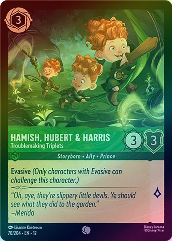 Hamish, Hubert & Harris (Troublemaking Triplets) - 70/204 - Common (Foil)