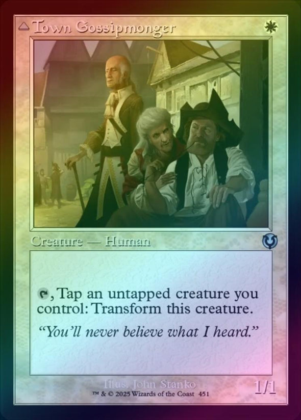 Town Gossipmonger // Incited Rabble - Retro Frame (Foil) (INR)