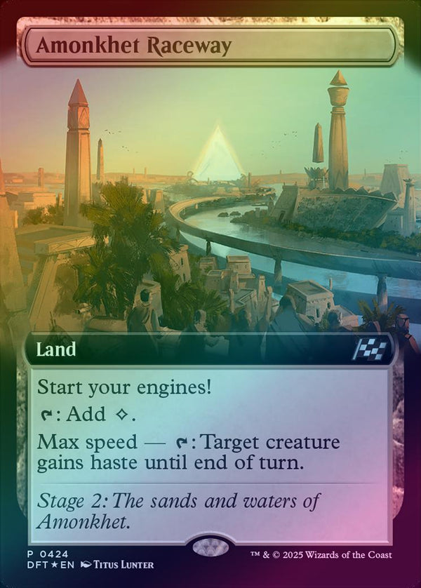 Amonkhet Raceway - Extended Art - Finish Line Bundle Promo (Foil) (DFT)
