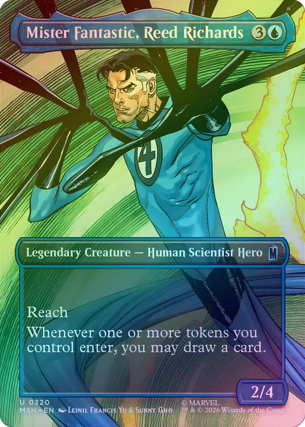 Mister Fantastic, Reed Richards - Borderless Scene (Foil) (MSH) (Pre-Order)
