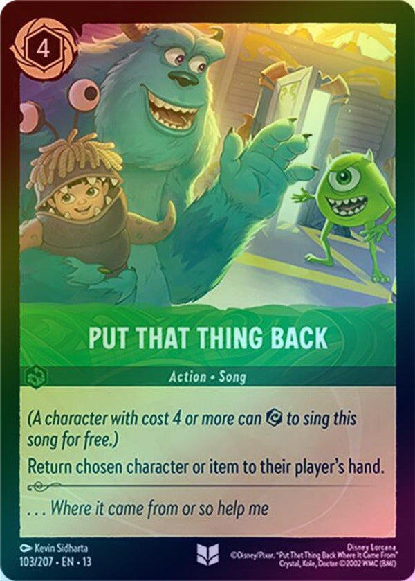 Put That Thing Back - 103/207 - Uncommon (Foil)
