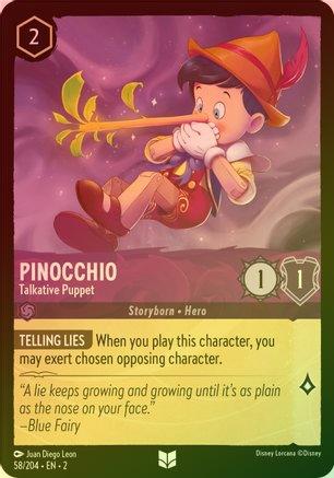 Pinocchio (Talkative Puppet) - 58/204 - Uncommon (Foil)