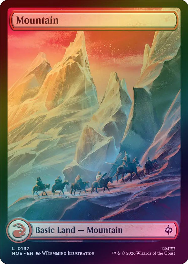 Mountain - Full Art (197) (Foil) (HOB) (Pre-Order)
