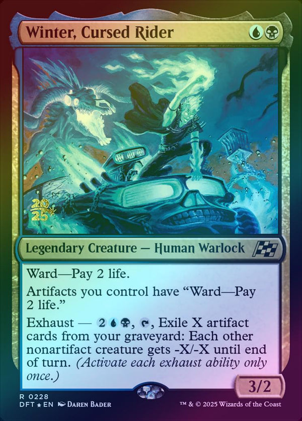 Winter, Cursed Rider - Prerelease Promo (Foil) (PDFT)