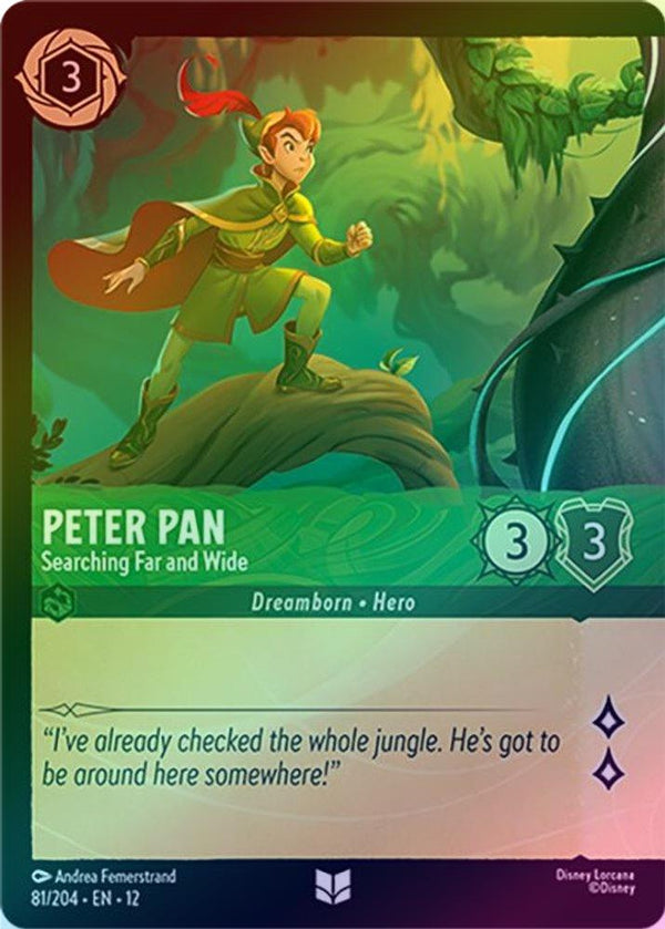 Peter Pan (Searching Far and Wide) - 81/204 - Uncommon (Foil)