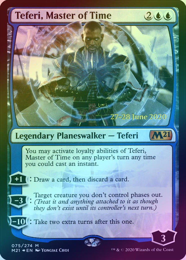 Teferi, Master of Time (#075) - Prerelease Promo (Foil) (PM21)