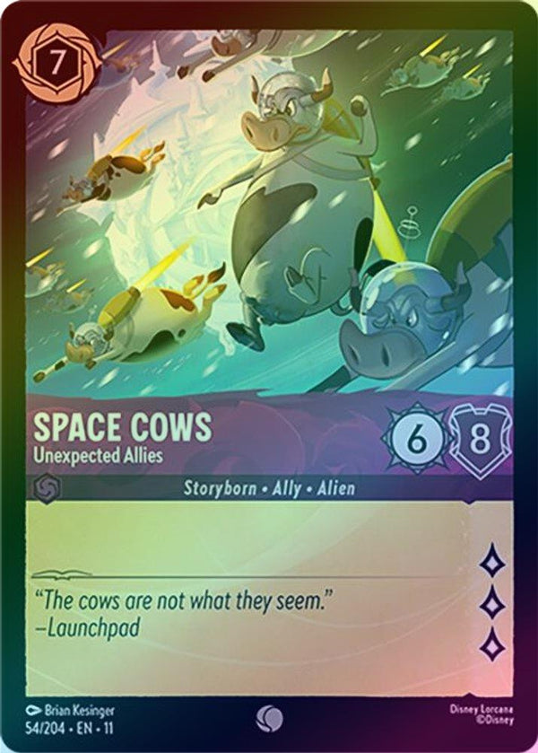 Space Cows (Unexpected Allies) - 54/204 - Common (Foil)