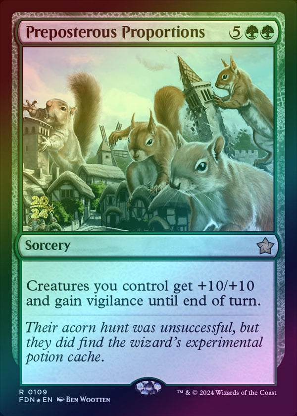 Preposterous Proportions - Prerelease Promo (Foil) (PFDN)