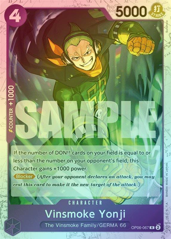 Vinsmoke Yonji (Jolly Roger Foil) - OP06-067 - Rare