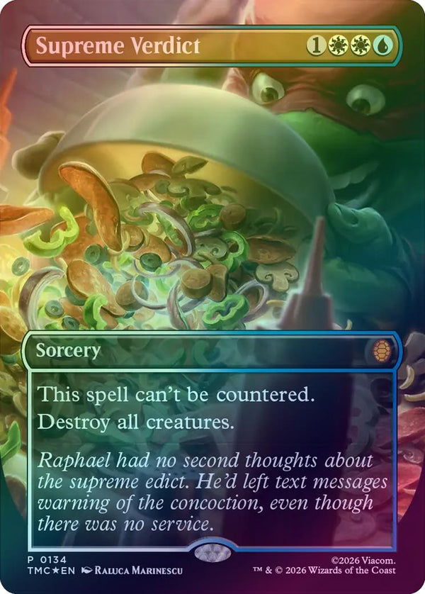 Supreme Verdict - Pizza Promo (Foil) (TMC)