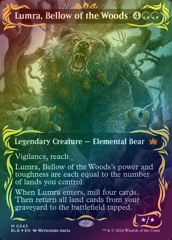 Lumra, Bellow of the Woods - Borderless (Raised Foil) (BLB)