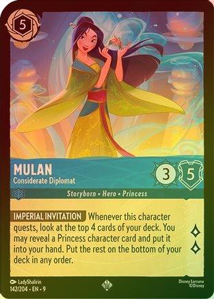 Mulan (Considerate Diplomat) - 142/204 - Super Rare (Foil)