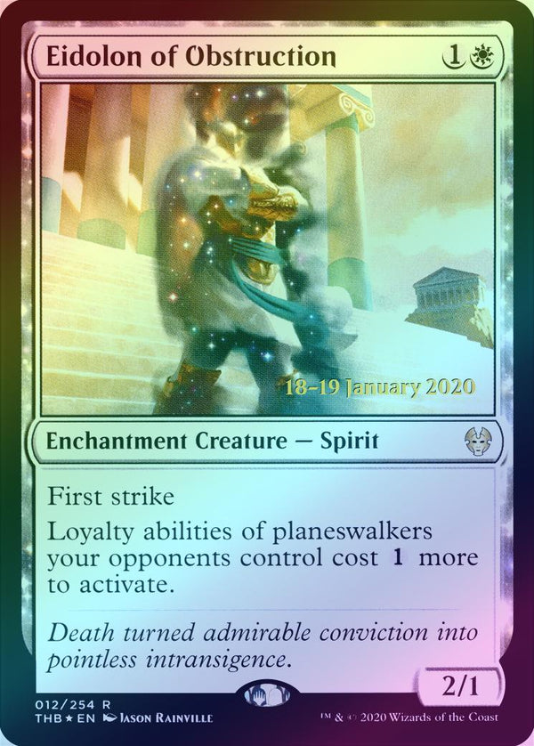 Eidolon of Obstruction - Prerelease Promo (PTHB) (Foil)