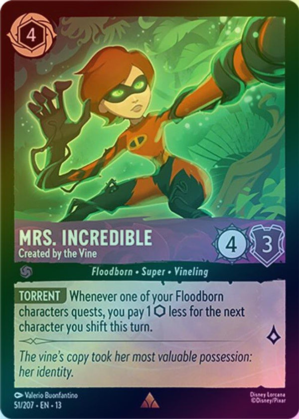 Mrs. Incredible (Created by the Vine) - 51/207 - Rare (Foil)