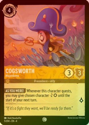 Cogsworth (Majordomo) - 5/204 - Common (Foil)