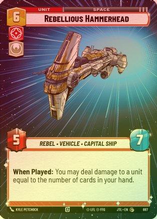 Rebellious Hammerhead (Hyperspace) - 887 - Common (Foil)