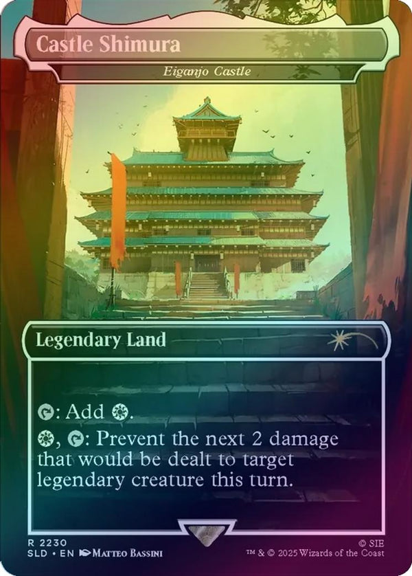 Castle Shimura // Eiganjo Castle - Ghost of Tsushima (Rainbow Foil) (SLD)