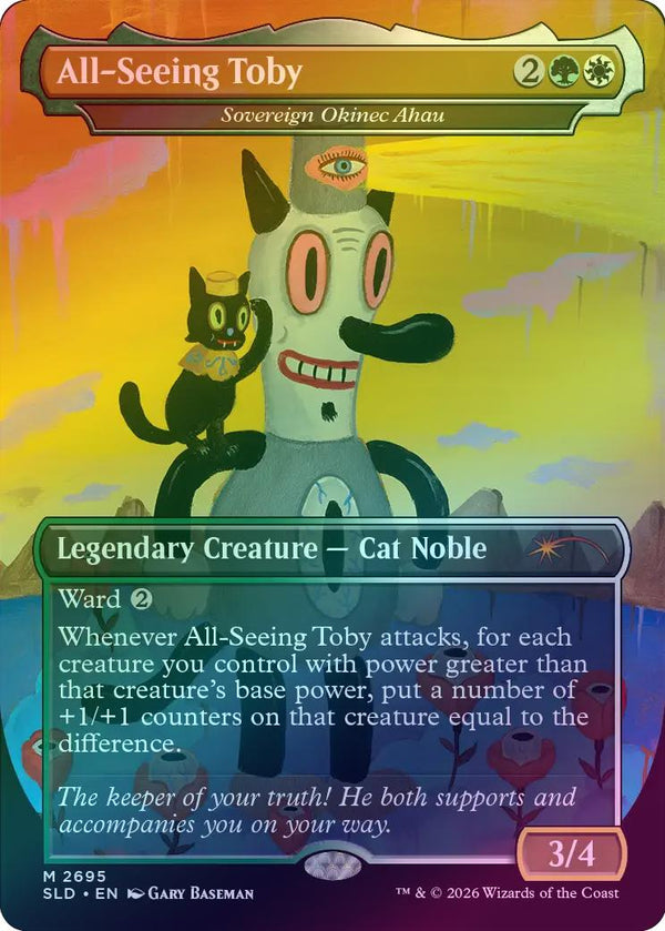 All-Seeing Toby // Sovereign Okinec Ahau - Toby's Journey by Gary Baseman (Foil) (SLD)
