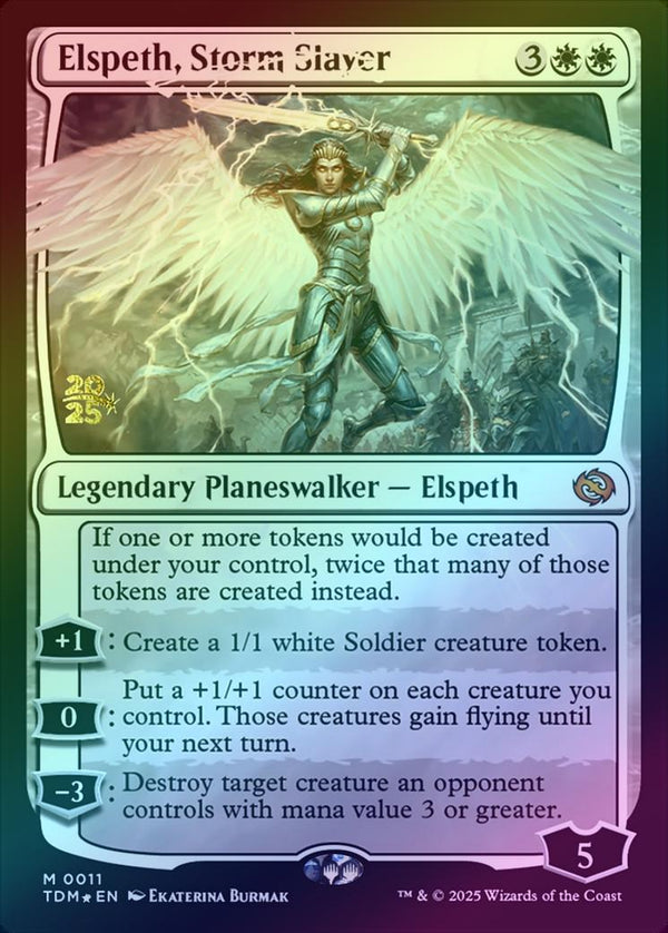 Elspeth, Storm Slayer - Prerelease Promo (Foil) (PTDM)