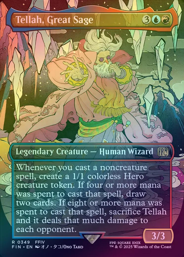 Tellah, Great Sage - Borderless (Foil) (FIN)