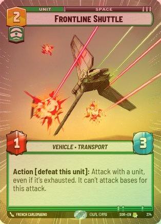 Frontline Shuttle (Hyperspace) - 374 - Rare (Foil)