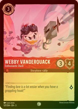 Webby Vanderquack (Enthusiastic Duck) - 127/204 - Common (Foil)