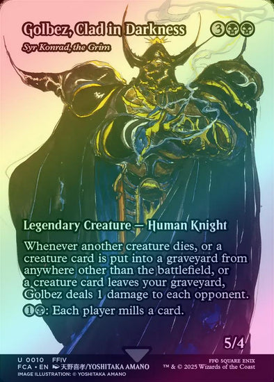 golbez mtg card 401 Games Canada - Golbez, Clad in Darkness // Syr Konrad, the Grim