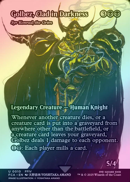 syr konrad mtg final fantasy der Grimmige Golbez, Clad in Darkness -