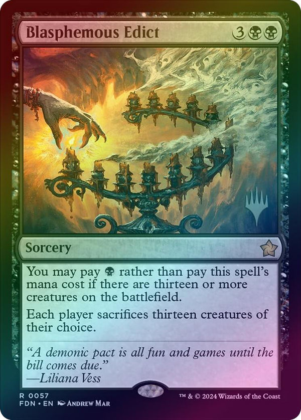 Blasphemous Edict - Promo Pack (Foil) (PFDN)