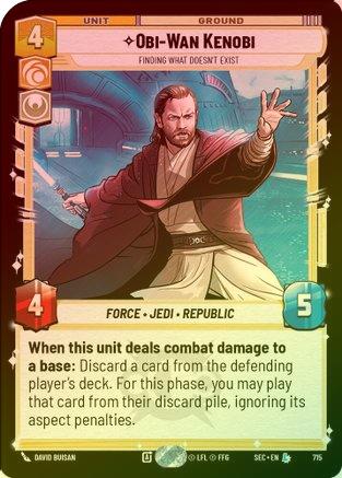 Obi-Wan Kenobi - Finding What Doesn't Exist (Foil) - 715 - Legendary (Foil)