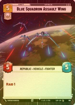 Blue Squadron Assault Wing (Hyperspace) - 991 - Common (Foil)