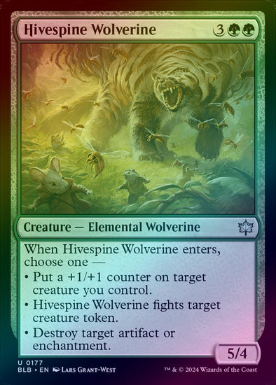 Hivespine Wolverine (Foil) (BLB)